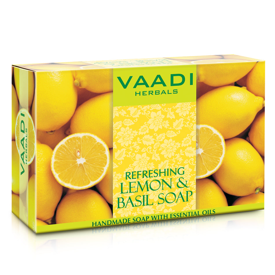 Refreshing Organic Lemon & Basil Soap