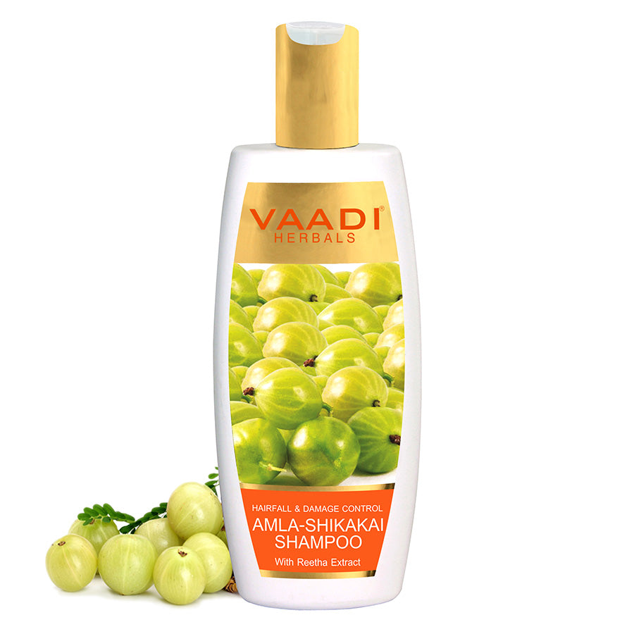 Hairfall & Damage Control Amla Shikakai Organic Shampoo (Indian Gooseberry Extract)