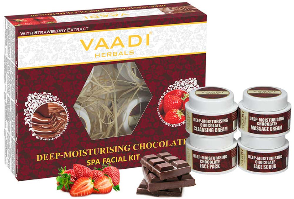 Organic Chocolate Facial Kit with Strawberry Extract