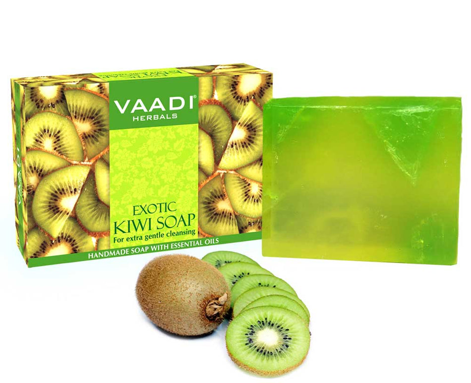 Exotic Organic Kiwi Soap with Green Apple Extract