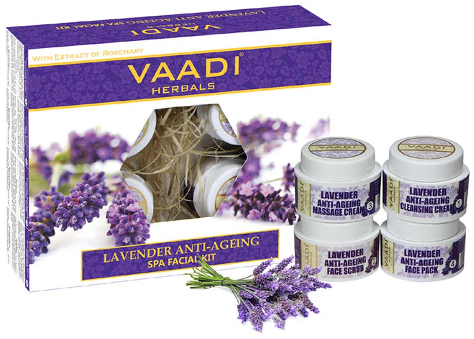 Anti Aging Organic Lavender Facial Kit with Rosemary Extract